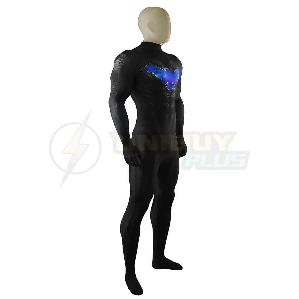 Justice League Nightwing Costume Cosplay Suit Jumpsuit Bodysuit Unibuyplus