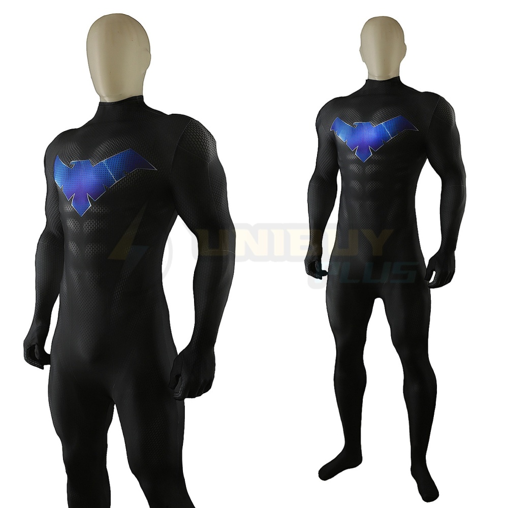 Justice League Nightwing Costume Cosplay Suit Jumpsuit Bodysuit Unibuyplus