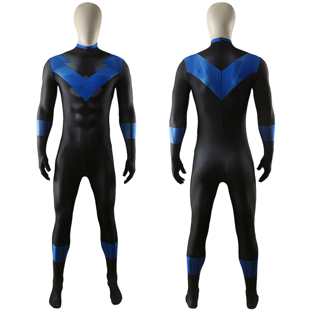Batman Under the Red Hood Nightwing Costume Cosplay Suit Jumpsuit Bodysuit Unibuyplus