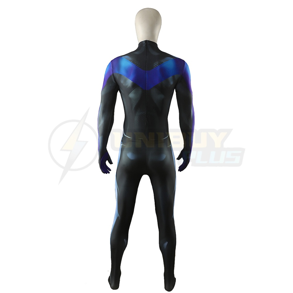 DC Comics Nightwing Costume Cosplay Suit Jumpsuit Bodysuit Unibuyplus
