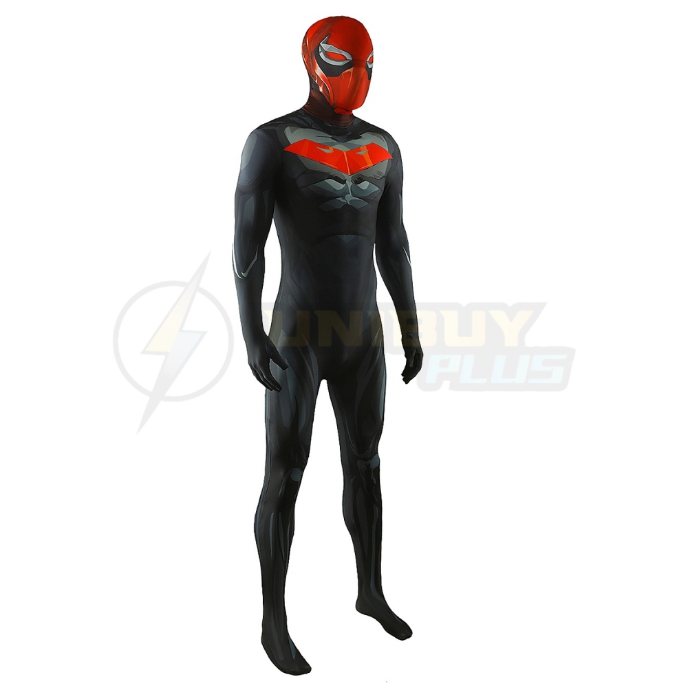 DC Comics Red Hood Costume Cosplay Suit Jumpsuit Bodysuit Unibuyplus