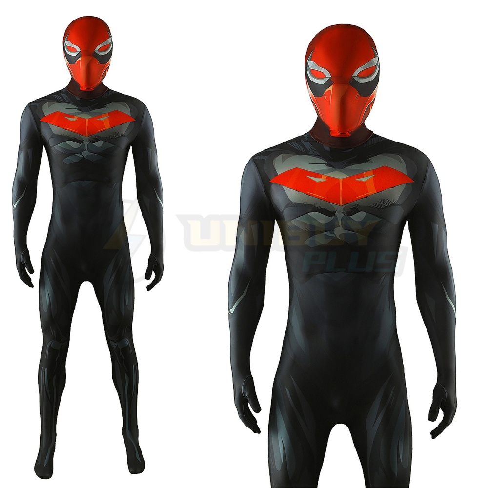 DC Comics Red Hood Costume Cosplay Suit Jumpsuit Bodysuit Unibuyplus