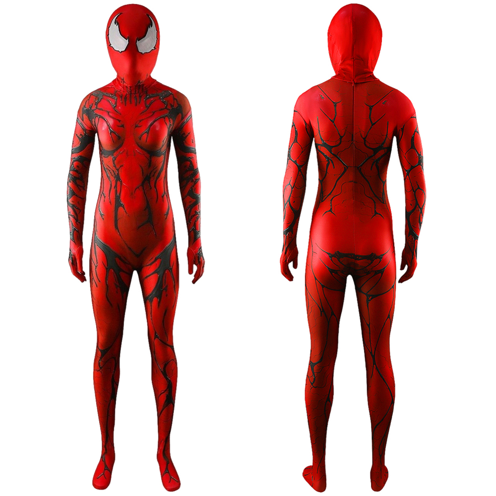 Spider-Man Carnage Female Costume Cosplay Suit For Kids Adult Unibuyplus