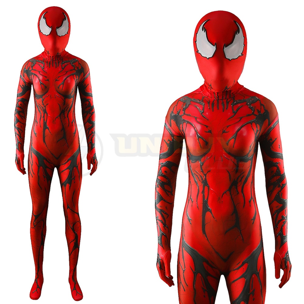 Spider-Man Carnage Female Costume Cosplay Suit For Kids Adult Unibuyplus