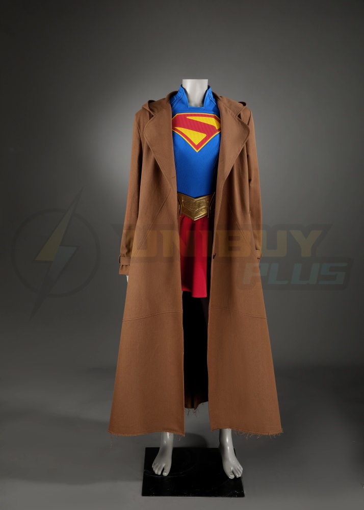 Supergirl Costume Cosplay Suit Coat Only Unibuyplus