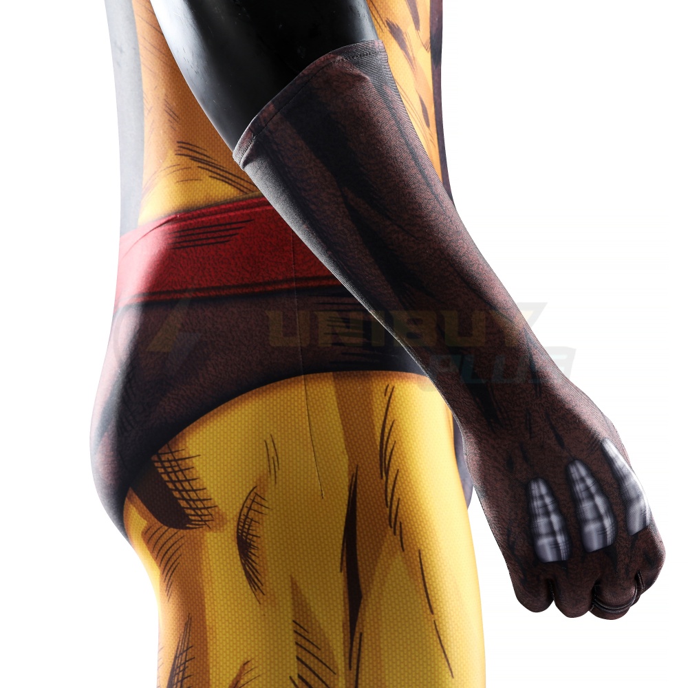 X-Men Wolverine Costume Cosplay Suit Brown Bodysuit Unibuyplus