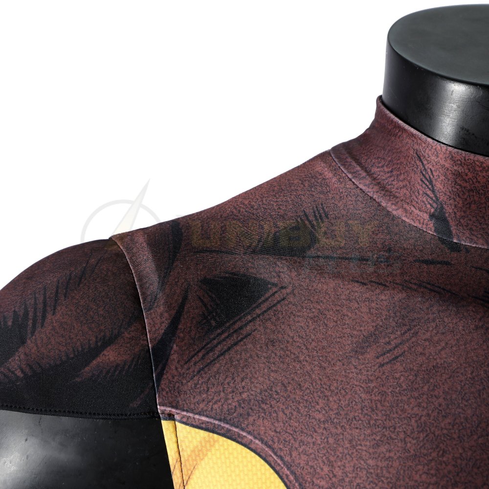 X-Men Wolverine Costume Cosplay Suit Brown Bodysuit Unibuyplus