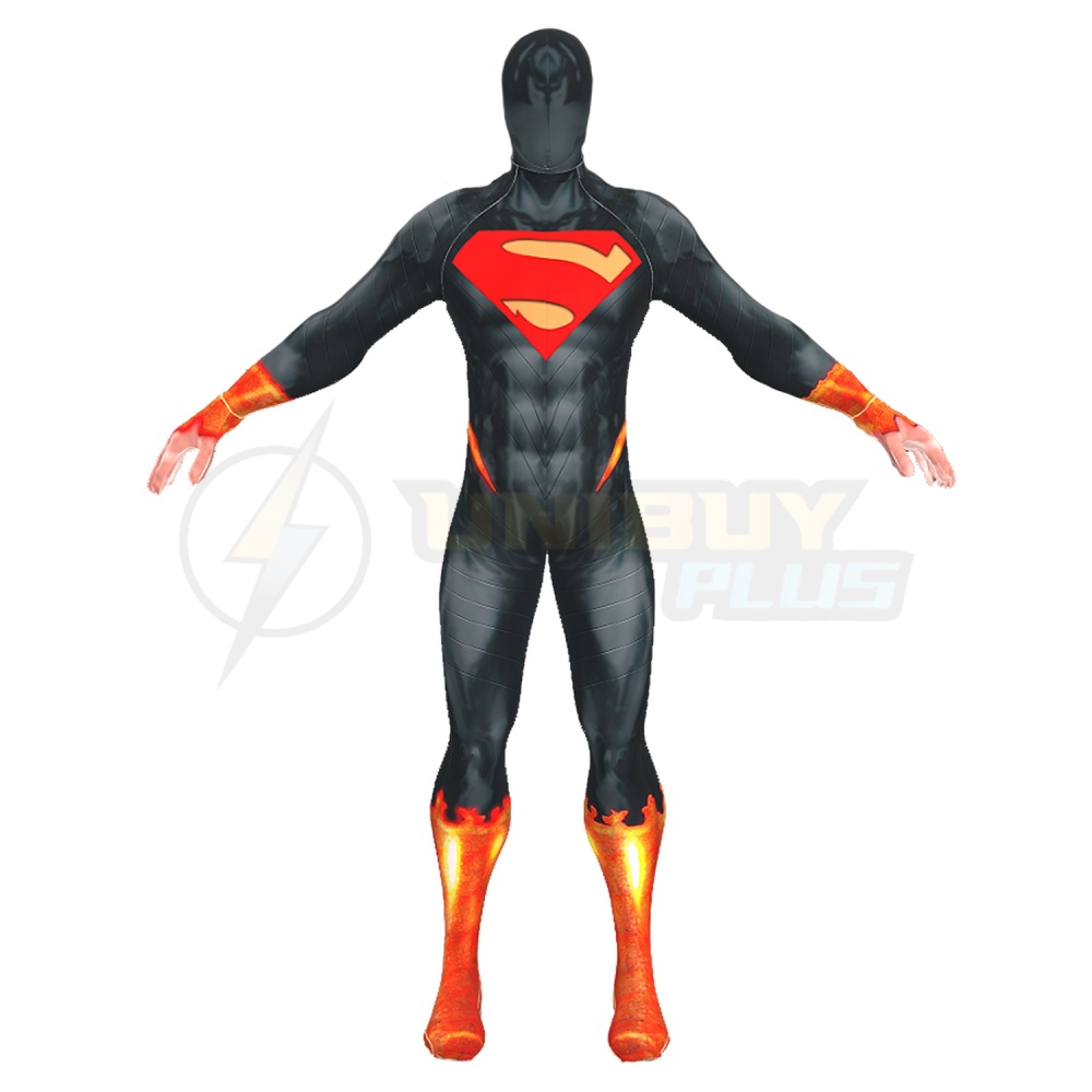 Superman Bodysuit Costume Cosplay Suit For Kids Adult DC Absolute Superman Unibuyplus