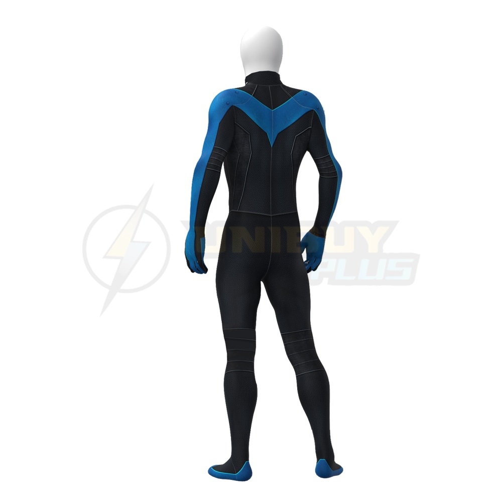 DC Comics Nightwing Costume Cosplay Suit Dick Grayson Jumpsuit Bodysuit Unibuyplus