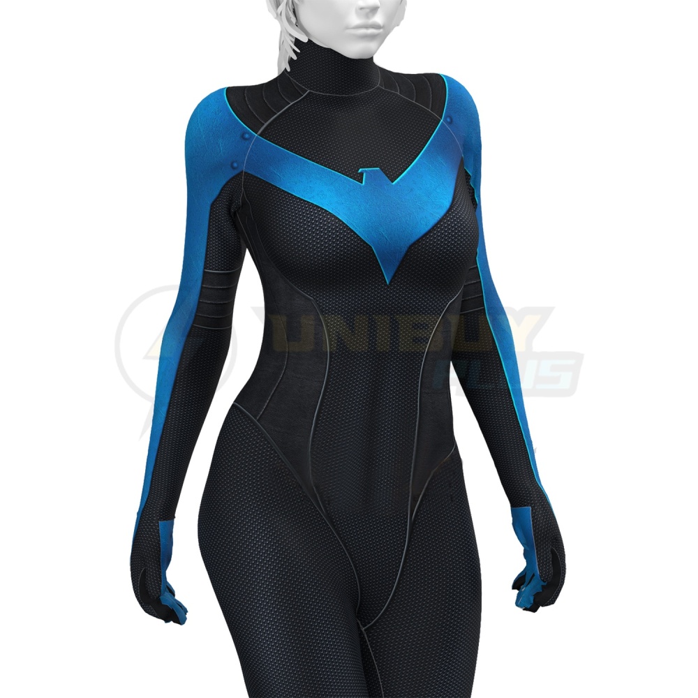 DC Comics Nightwing Female Costume Cosplay Suit For Kids Adult Unibuyplus