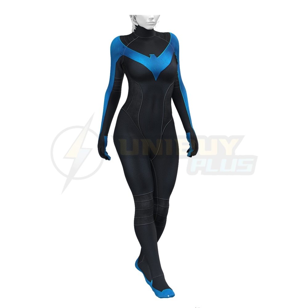 DC Comics Nightwing Female Costume Cosplay Suit For Kids Adult Unibuyplus
