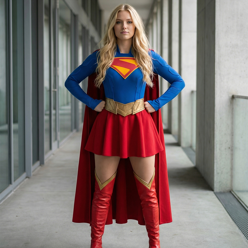 Supergirl Costume Cosplay Suit Unibuyplus