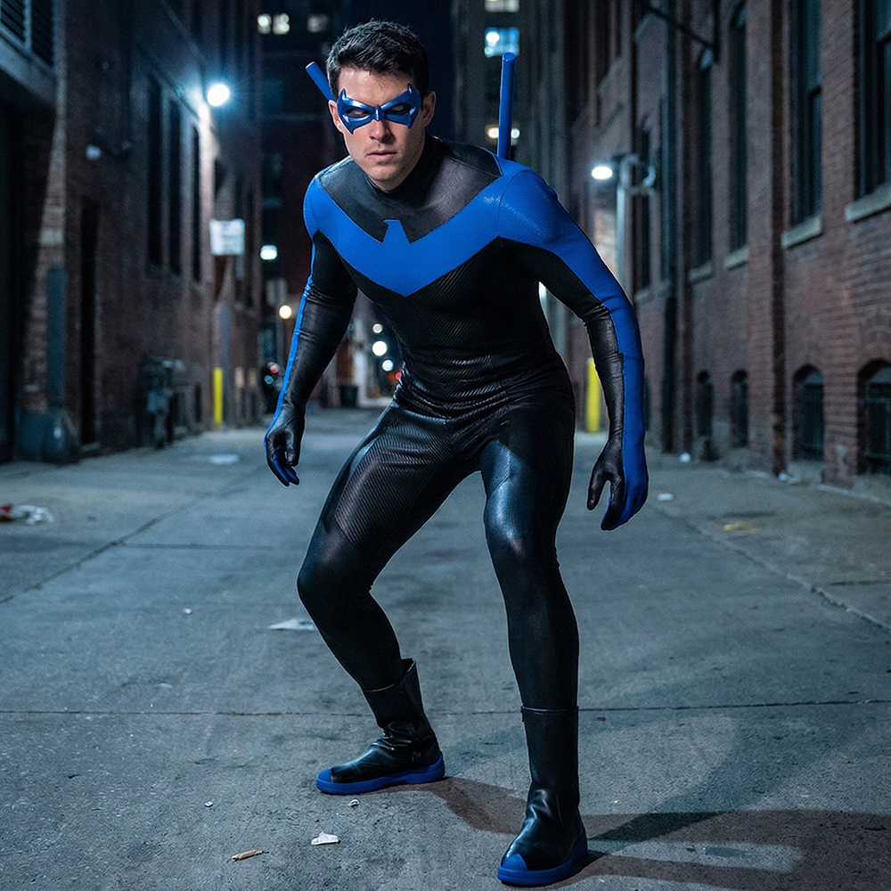 Nightwing Costume Cosplay Suit Dick Grayson Upgrade Version UnibuyPlus