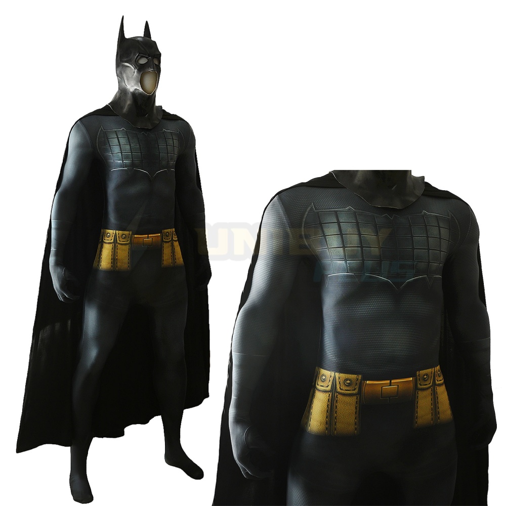 Absolute Batman Costume Cosplay Suit Jumpsuit Bruce Wayne Bodysuit Unibuyplus