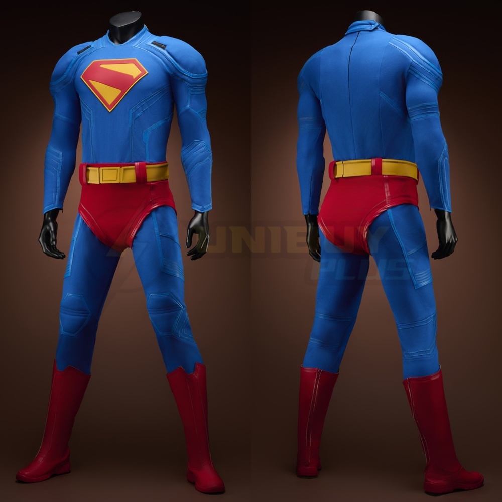 Superman Legacy Costume Cosplay Suit Clark Kent Cloak Unibuyplus