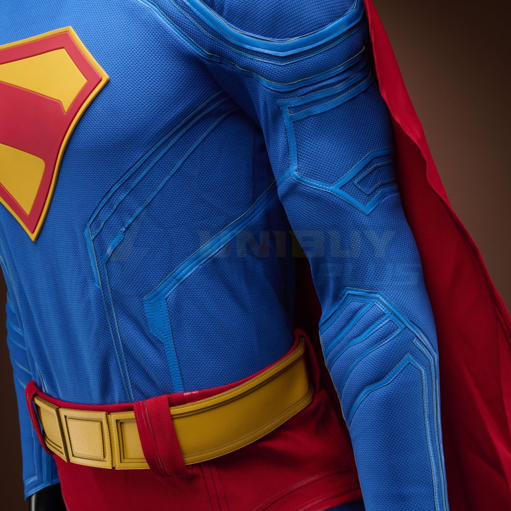 Superman Legacy Costume Cosplay Suit Clark Kent Cloak Unibuyplus