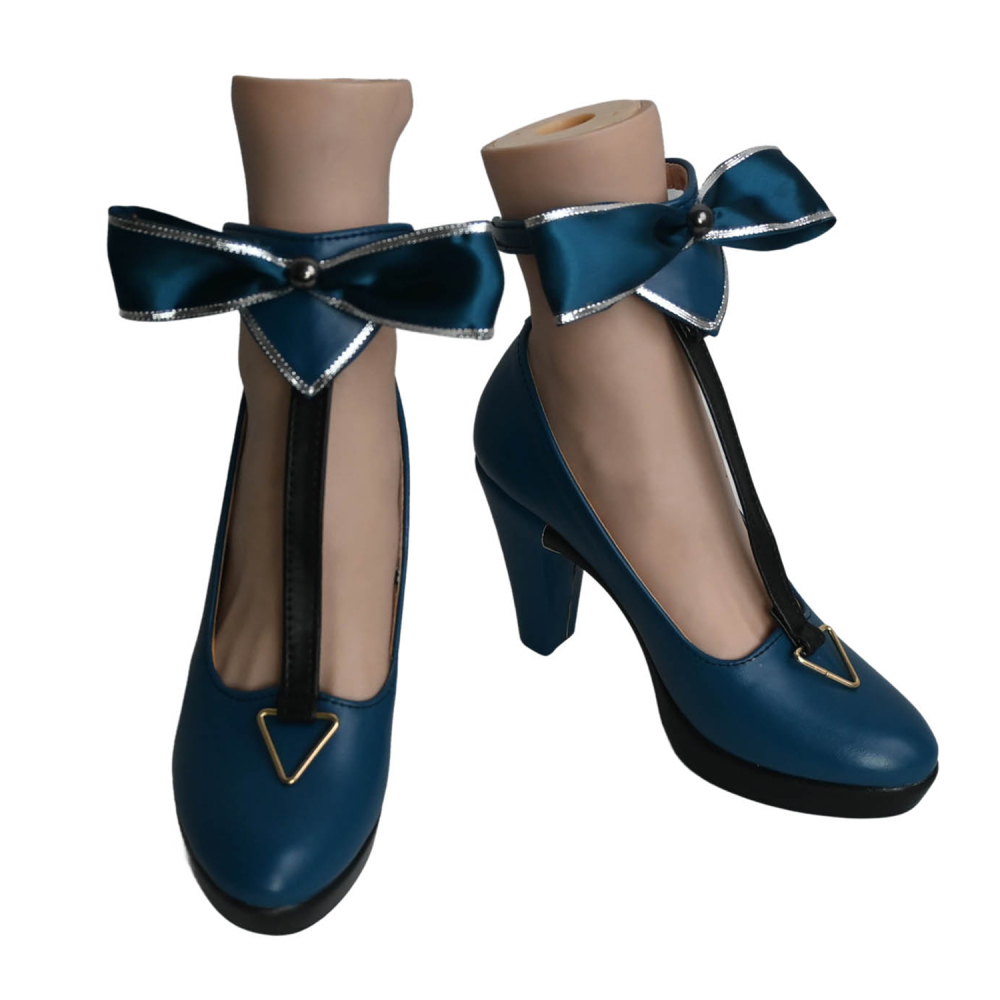 Genshin Impact Lynette Cosplay Shoes Women Boots Cafe in Seoul Unibuyplus