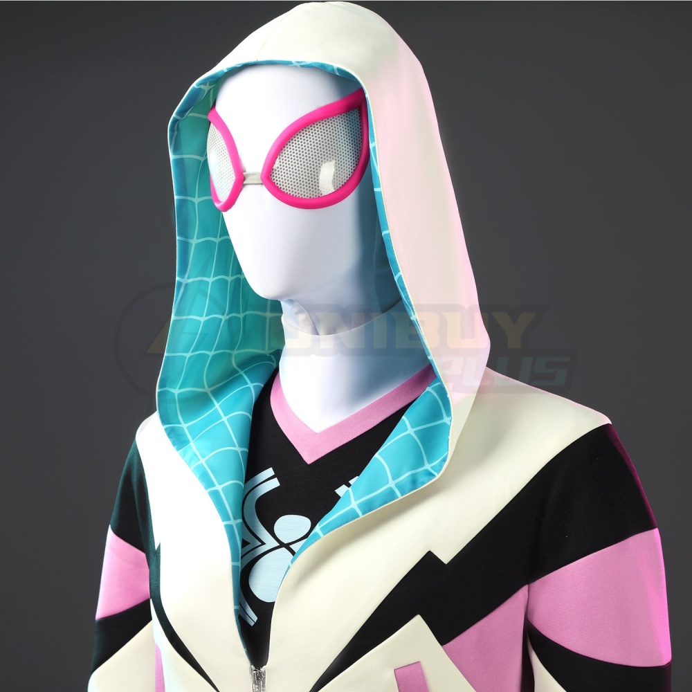 Your Friendly Neighborhood Spider-Man Season 2 Spider-Gwen Costume Gwen Stacy Cosplay Suit Unibuyplus
