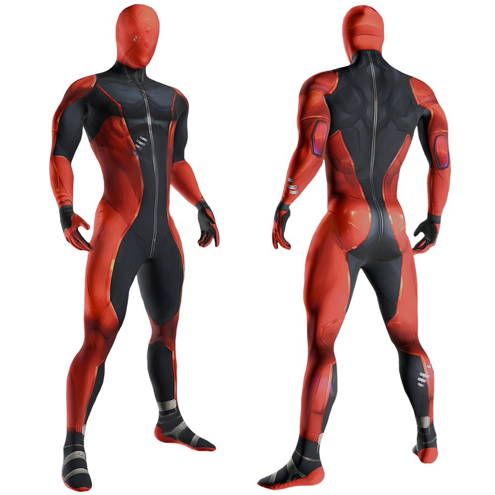 Marvel Rivals Deadpool Costume Cosplay Suit Bodysuit For Men Kids Unibuyplus