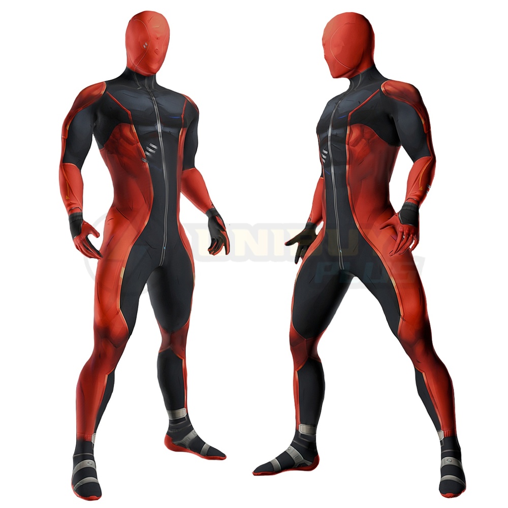 Marvel Rivals Deadpool Costume Cosplay Suit Bodysuit For Men Kids Unibuyplus
