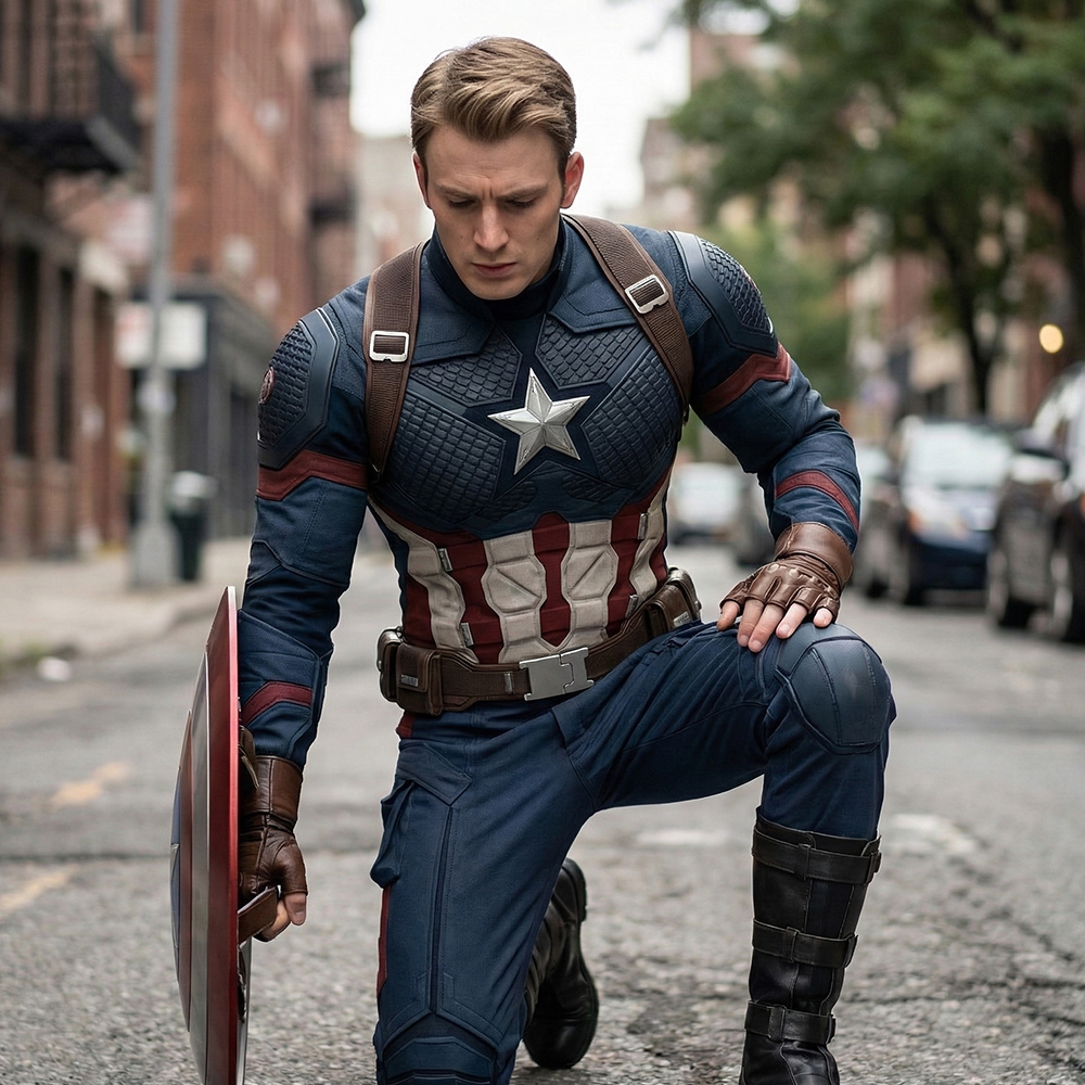 Avengers Endgame Steve Rogers Captain America Cosplay Costume Version 2 Unibuyplus