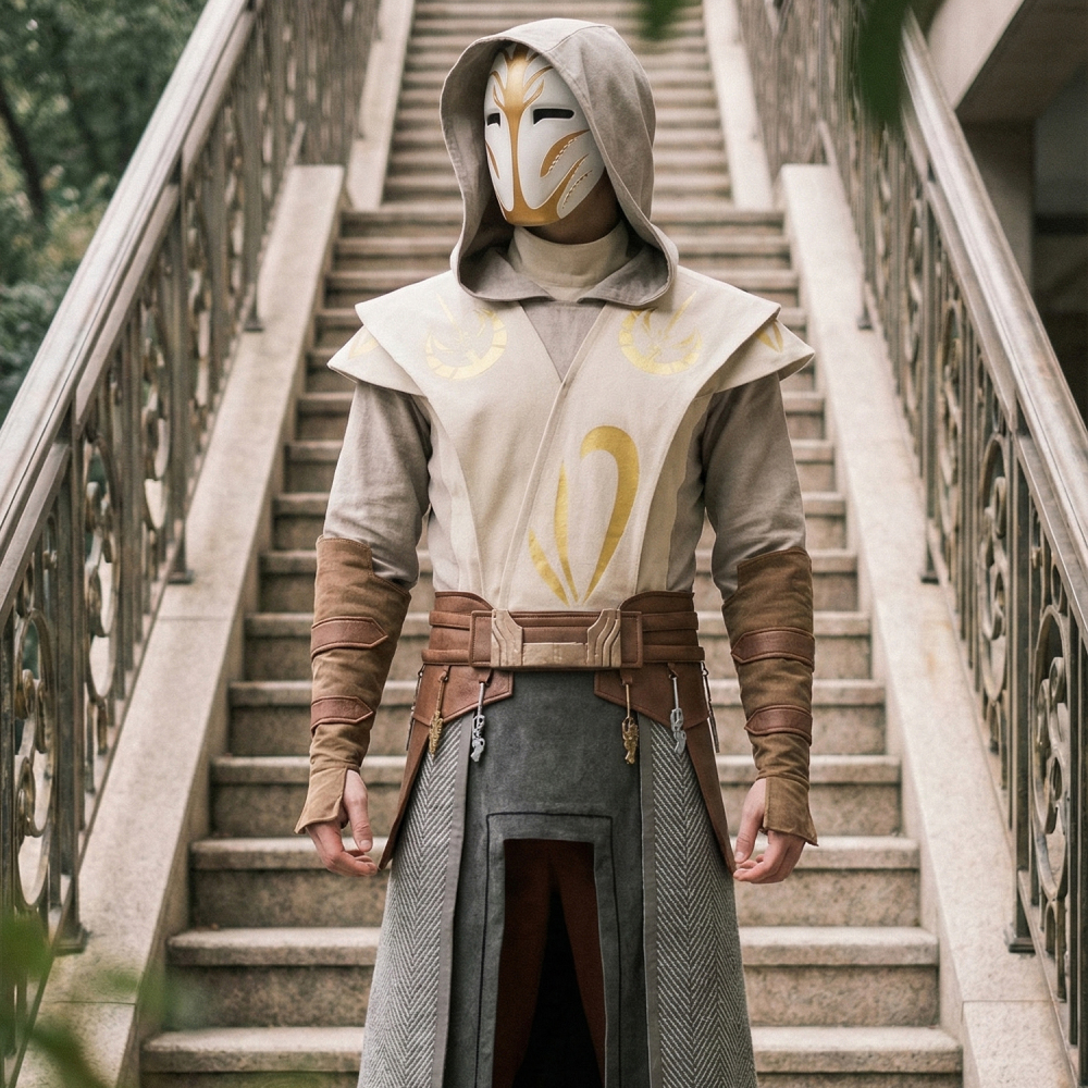 Star Wars Galaxy of Heroes Jedi Temple Guard Costume Cosplay Suit Upgrade Version UnibuyPlus
