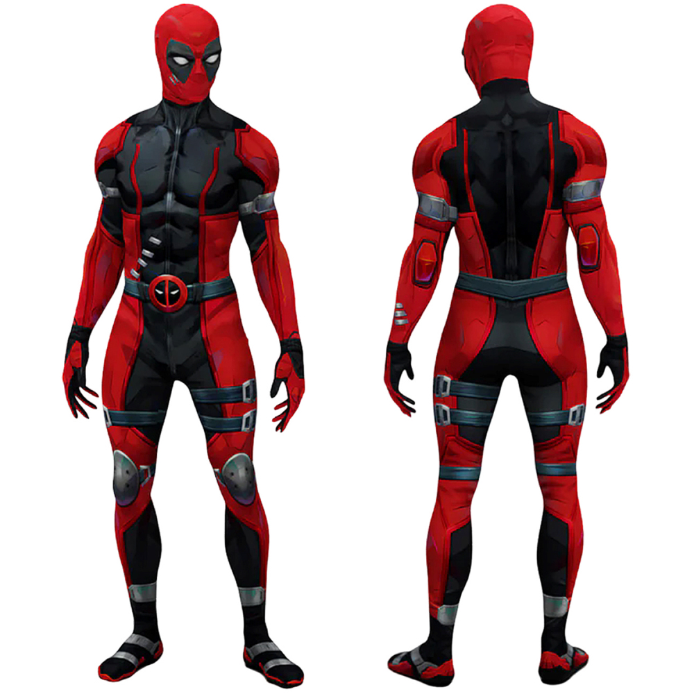 Marvel Rivals Deadpool Costume Cosplay Suit Bodysuit For Men Kids Wade Winston Wilson Unibuyplus