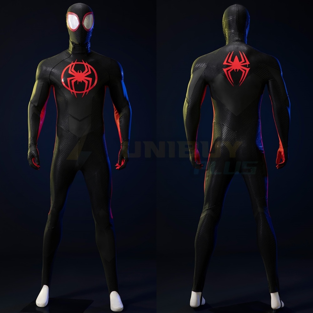 Spider-Man Miles Morales Costume Cosplay Suit Across the Spider-Verse Unibuyplus