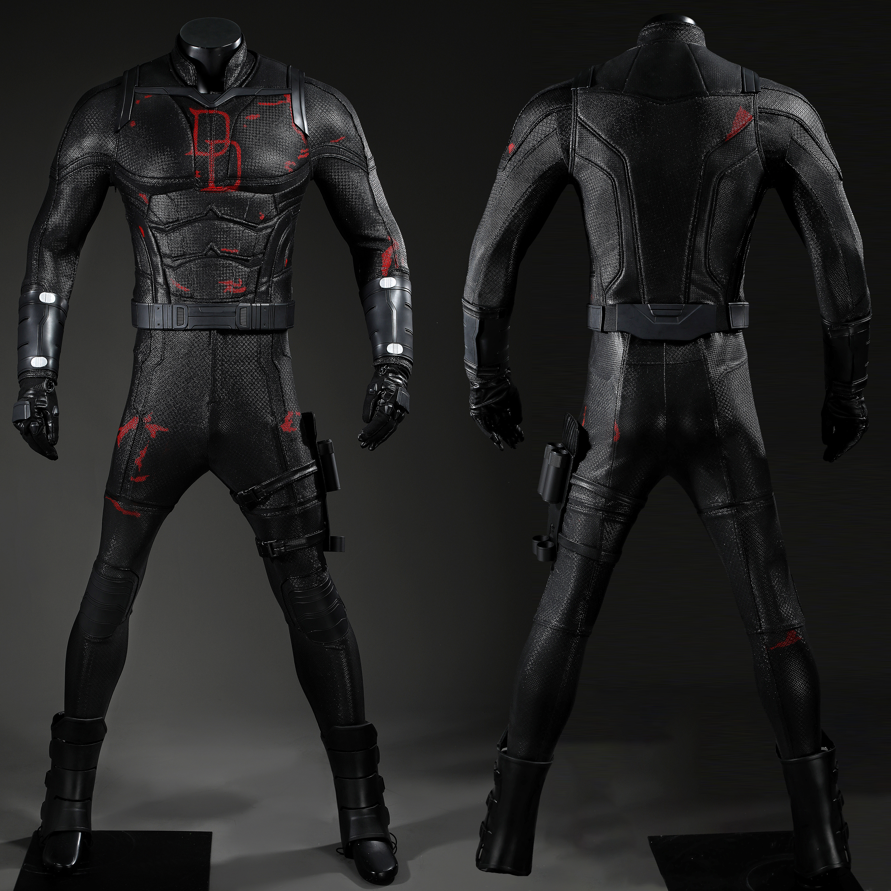 Daredevil Born Again Season 2 Costume Cosplay Black Suit Matt Murdock Ver 2 Unibuyplus