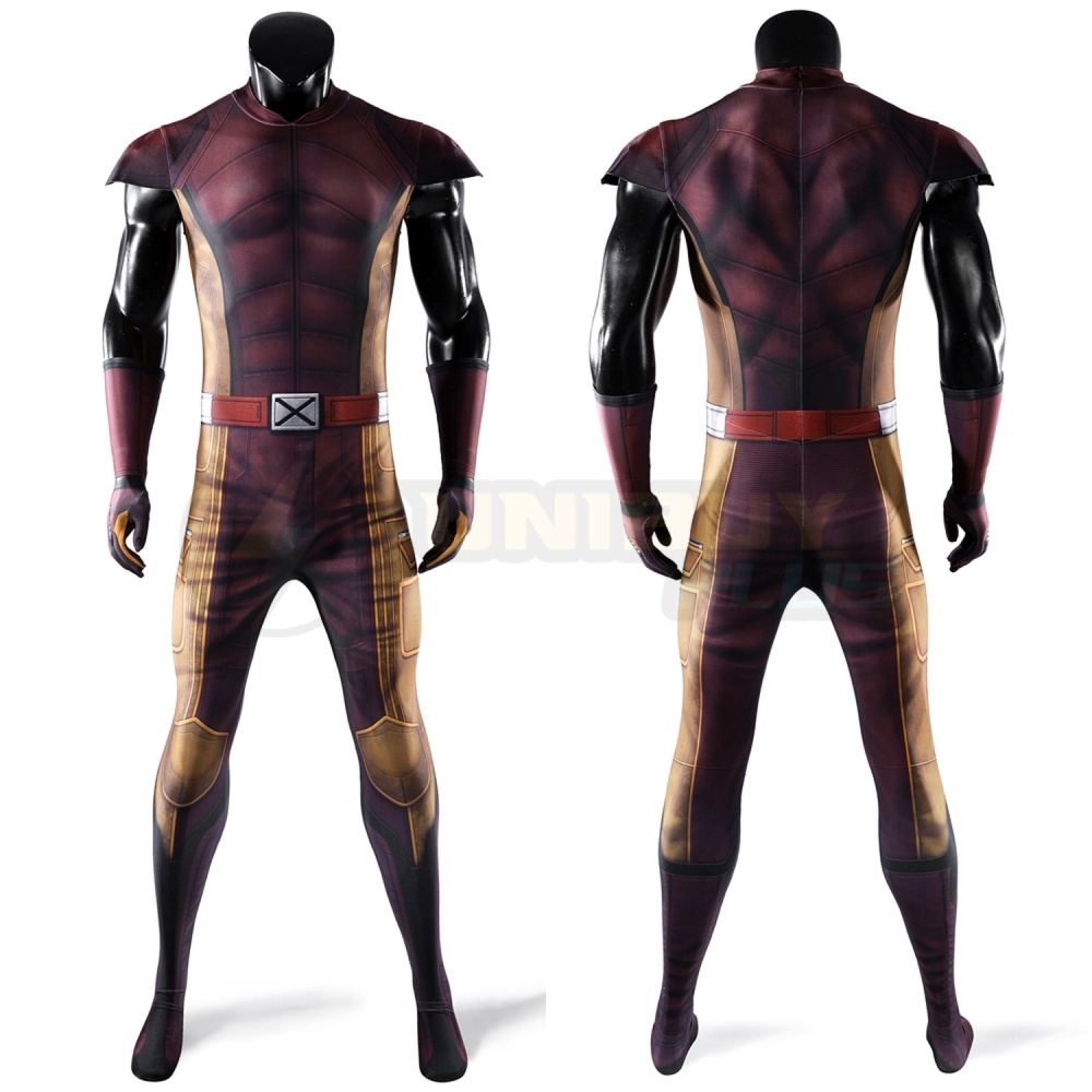 Deadpool & Wolverine Costume Cosplay Brown Suit Bodysuit Unibuyplus