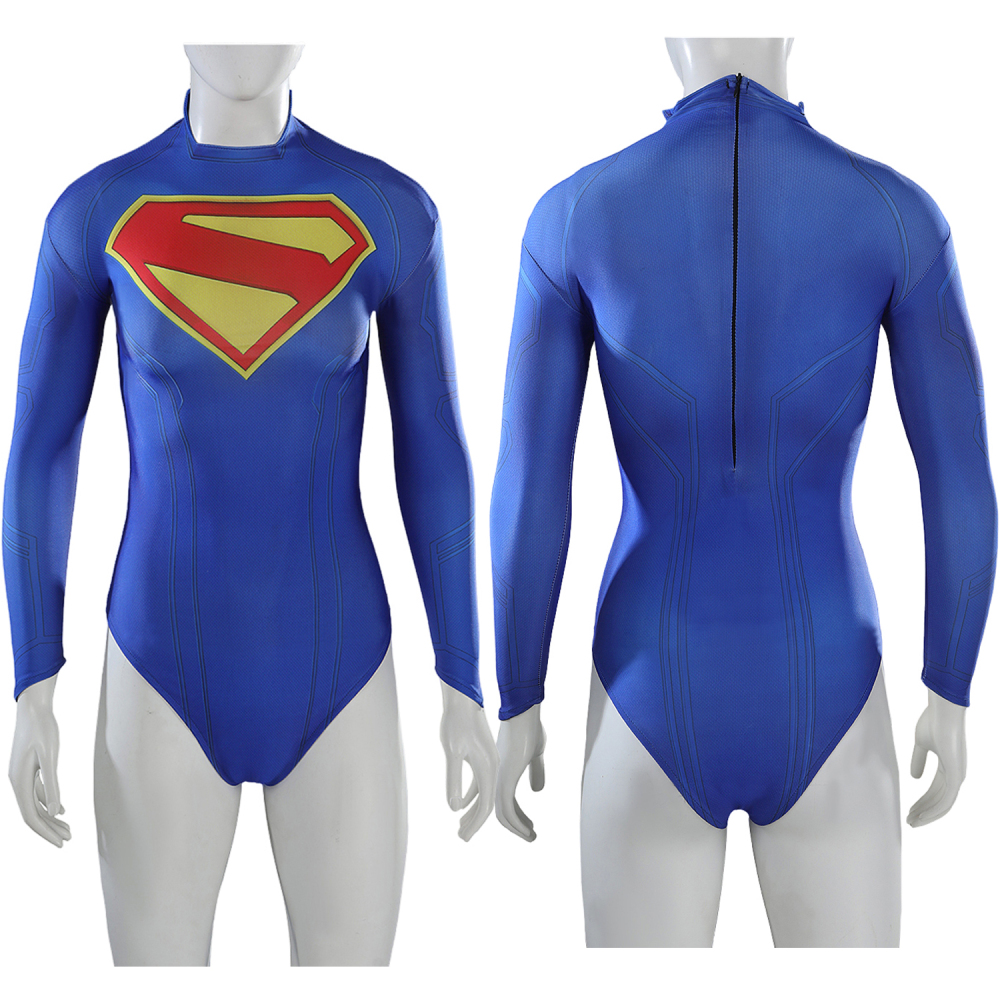 Supergirl Bodysuit Costume Cosplay Suit For Kids Adult Kara Zor-El Unibuyplus