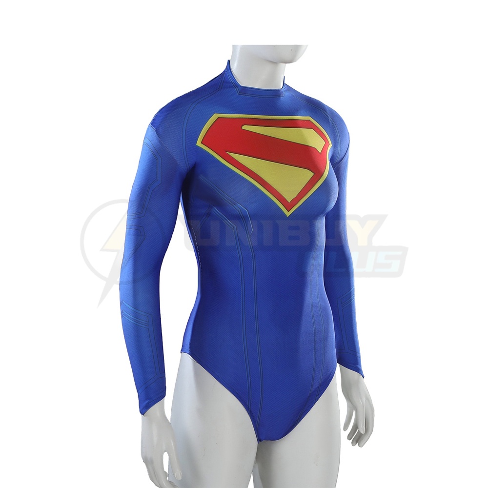 Supergirl Bodysuit Costume Cosplay Suit For Kids Adult Kara Zor-El Unibuyplus