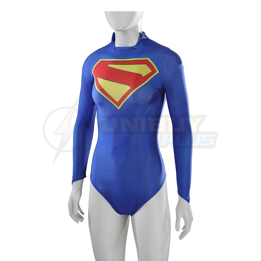 Supergirl Bodysuit Costume Cosplay Suit For Kids Adult Kara Zor-El Unibuyplus