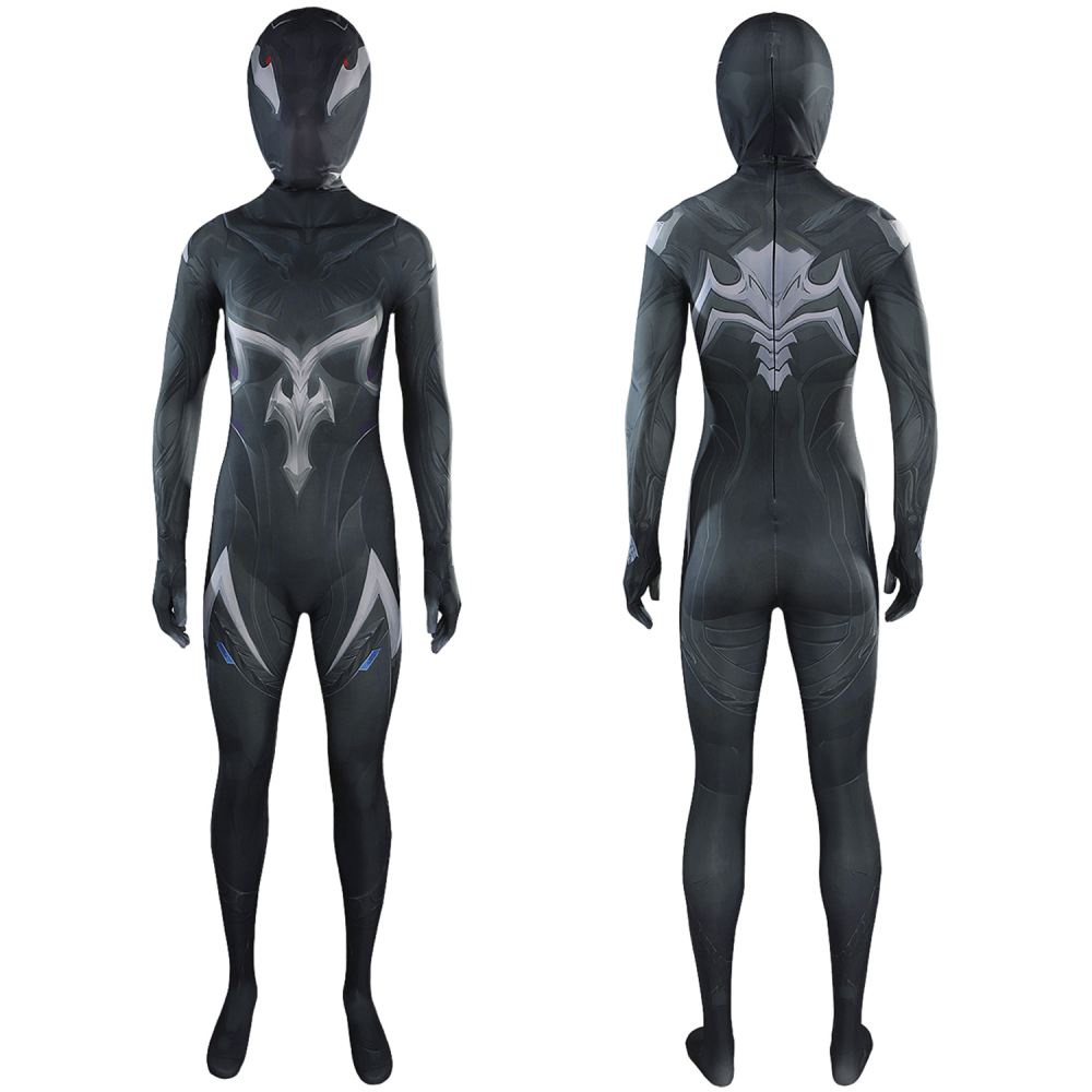 Marvel Rivals Symbiote Squirrel Bodysuit Costume Cosplay Suit For Kids Adult Black Squirrel Girl Unibuyplus