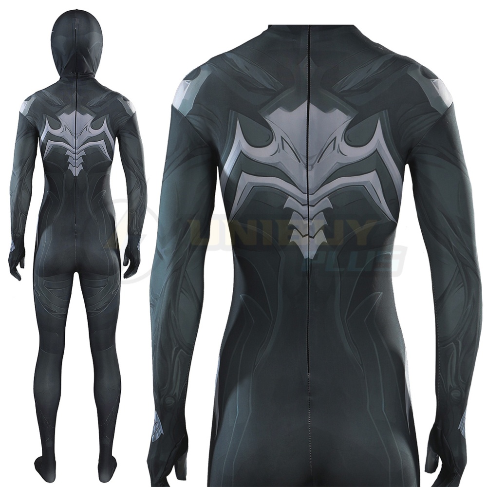 Marvel Rivals Symbiote Squirrel Bodysuit Costume Cosplay Suit For Kids Adult Black Squirrel Girl Unibuyplus