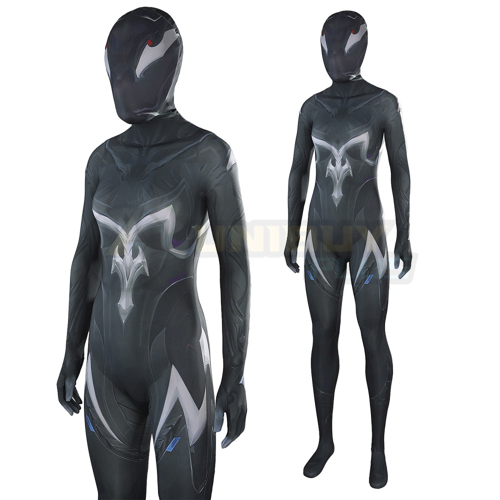Marvel Rivals Symbiote Squirrel Bodysuit Costume Cosplay Suit For Kids Adult Black Squirrel Girl Unibuyplus