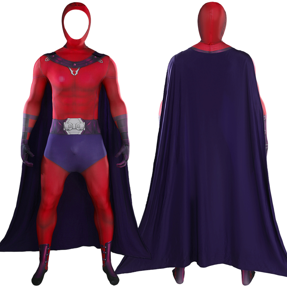 X-Men Magneto Bodysuit Costume Cosplay Suit For Kids Adult Unibuyplus