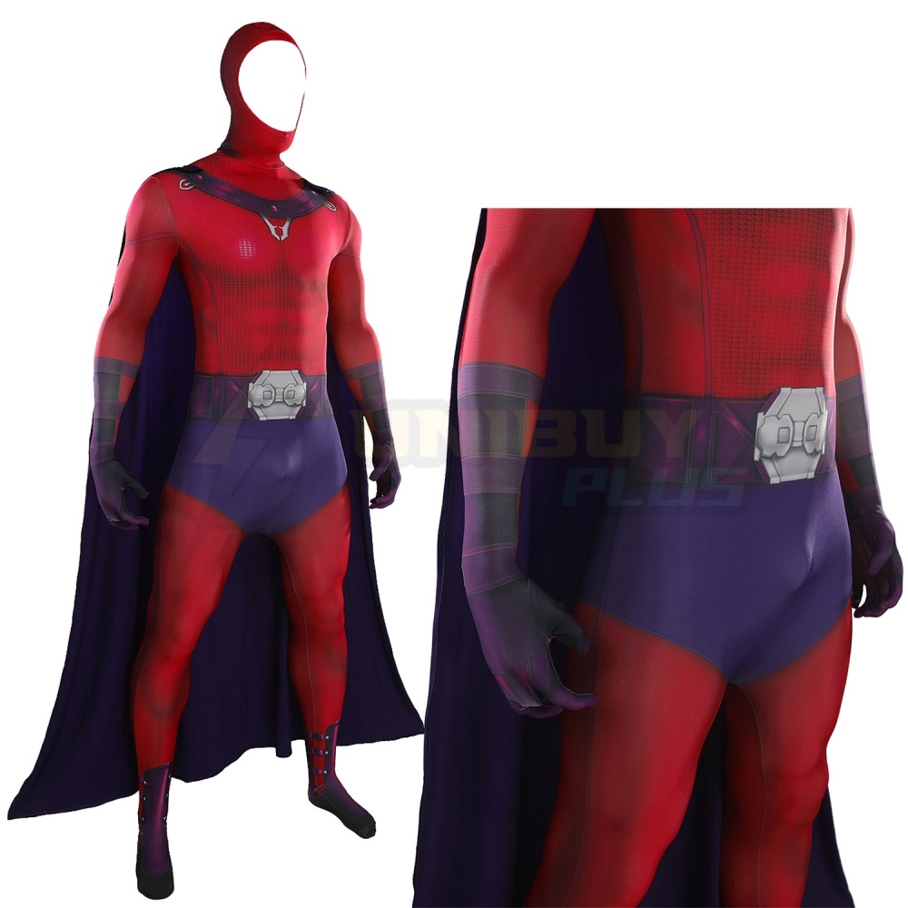 X-Men Magneto Bodysuit Costume Cosplay Suit For Kids Adult Unibuyplus