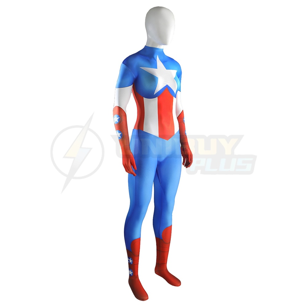 Captain America Costume Cosplay Suit For Kids Adult The First Avenger Female Version Unibuyplus