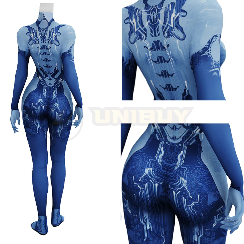 Halo Girl Cortana Bodysuit Costume Cosplay Suit For Kids Adult Unibuyplus