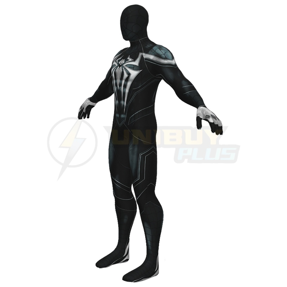 Marvel Rivals Symbiote Spider-Man Bodysuit Costume Cosplay Suit For Kids Adult Unibuyplus