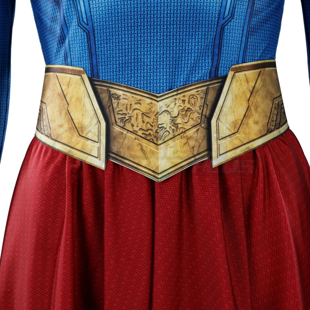Supergirl Costume Cosplay Suit Kara Zor-El Bodysuit Unibuyplus