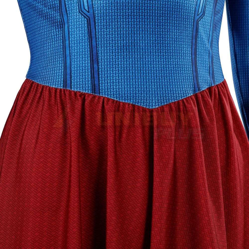 Supergirl Costume Cosplay Suit Kara Zor-El Bodysuit Unibuyplus
