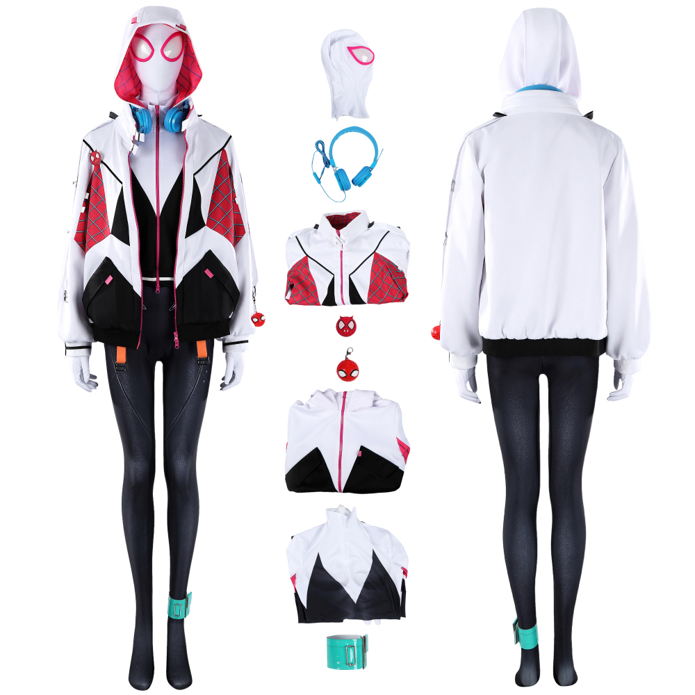 All-New Spider-Gwen The Ghost-Spider Costume Cosplay Suit Gwen Stacy Unibuyplus
