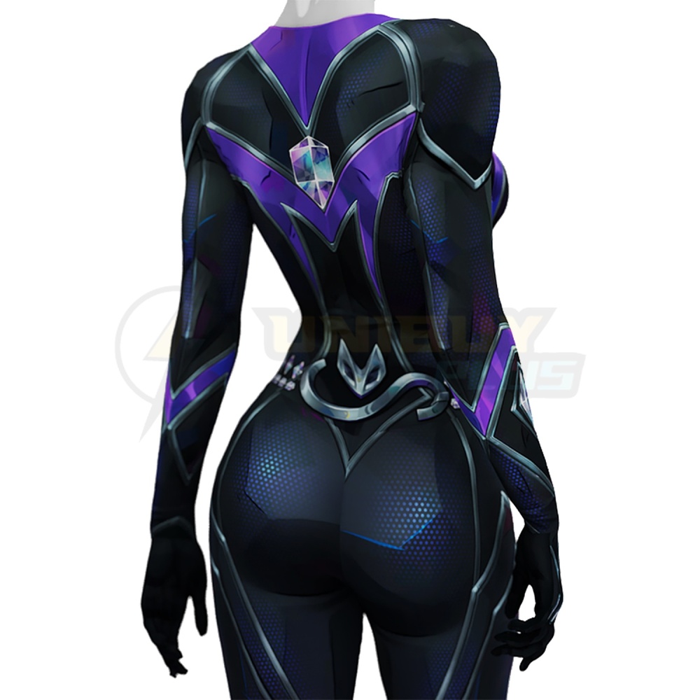 Marvel Rivals Black Cat Bodysuit Costume Cosplay Suit For Kids Adult Unibuyplus