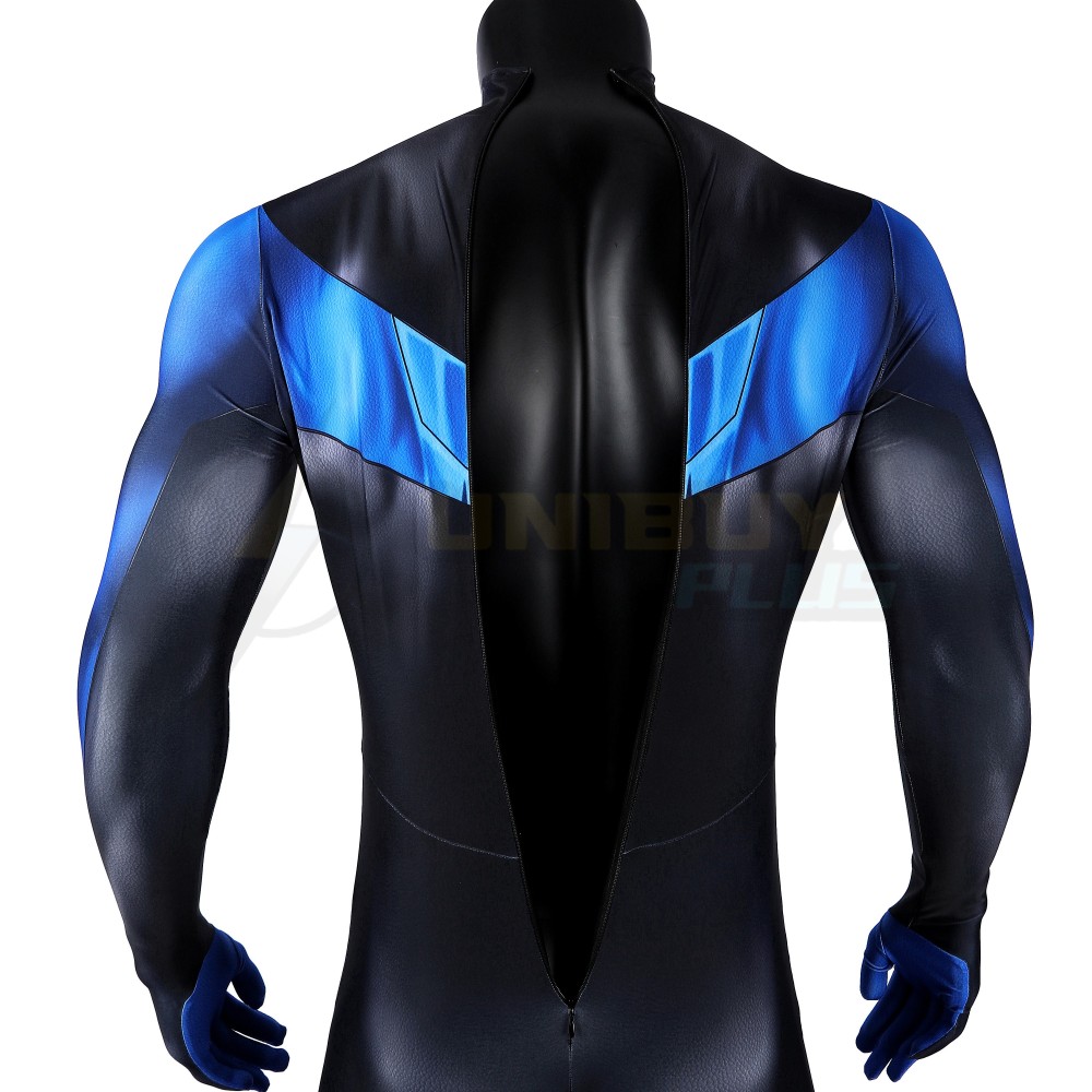 Nightwing Costume Cosplay Suit Dick Grayson Bodysuit DC Comics Unibuyplus