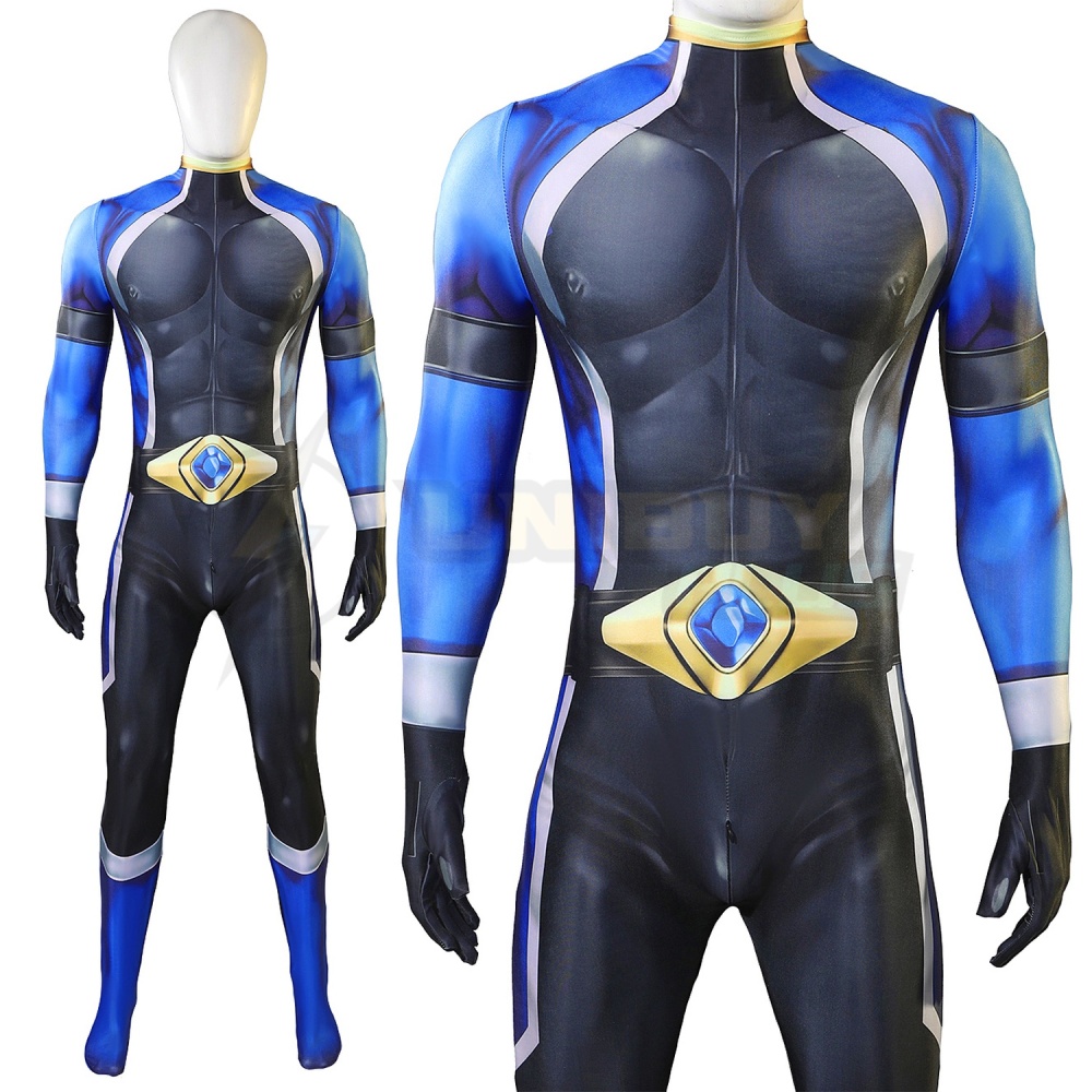 Battle Blaze Aoshima Yuya Bodysuit Costume Blaze Blue Cosplay Suit For Kids Adult Unibuyplus