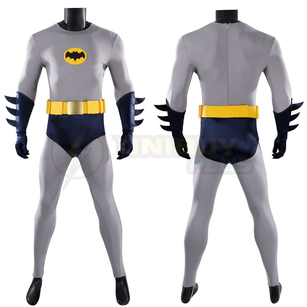 Batman 1966 Costume Bruce Wayne Cosplay Suit The Movie UnibuyPlus