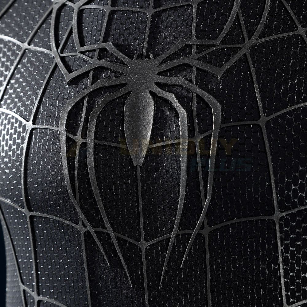Spider-Man 3 Costume Symbiote Cosplay Suit Tobey Maguire Black Suit UnibuyPlus