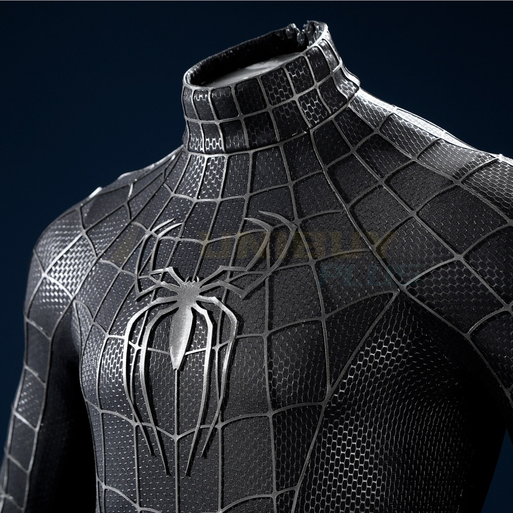 Spider-Man 3 Costume Symbiote Cosplay Suit Tobey Maguire Black Suit UnibuyPlus